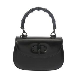 GUCCI Bambou Top Handle Bag 1947 100DP Black/Noir